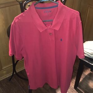 3Izod Men’s polo shirts red white dark navy blue